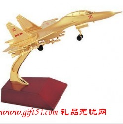 金黃蘇-30合金戰(zhàn)斗機飛機模型