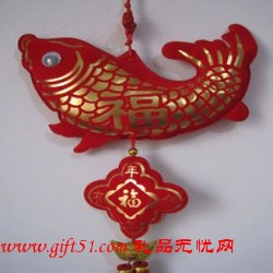 大魚中國(guó)結(jié)掛件定制 年年有余 過年禮品