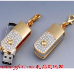 水晶彩鉆旋轉(zhuǎn)U盤(pán)/優(yōu)盤(pán)