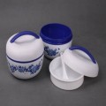 蘋(píng)果青花雙層飯盒定制,飯盒定做