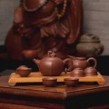 和記張生瑞獸吉祥紫砂套壺