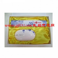 青花商務(wù)辦公套裝(無線鼠標(biāo)+鼠標(biāo)墊)