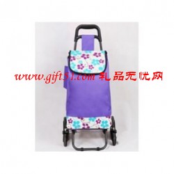 廣告紫梅花購(gòu)物車 印制LOGO