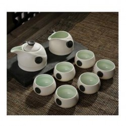 中秋國(guó)慶送禮雪花釉功夫茶具套裝